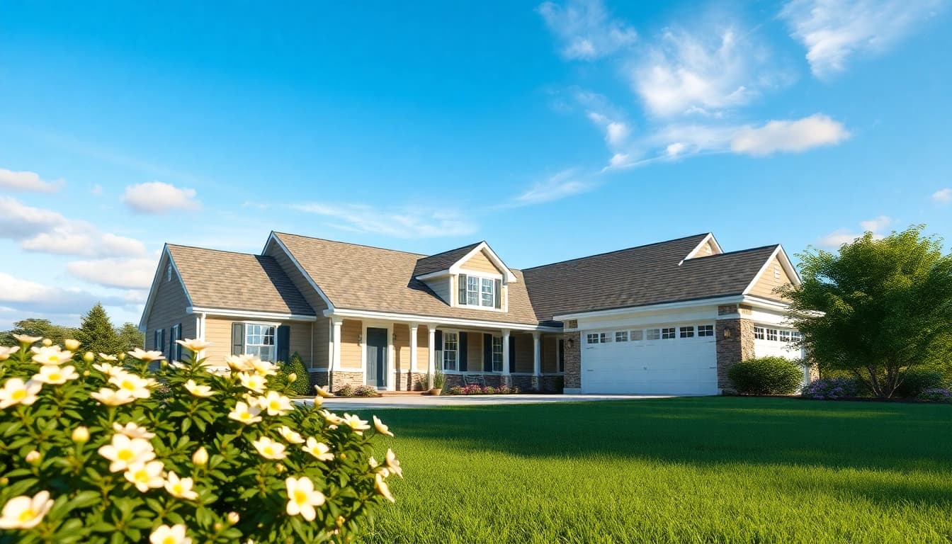 Cape Cod home addition showcasing an attractive attached garage amidst inviting landscaping.