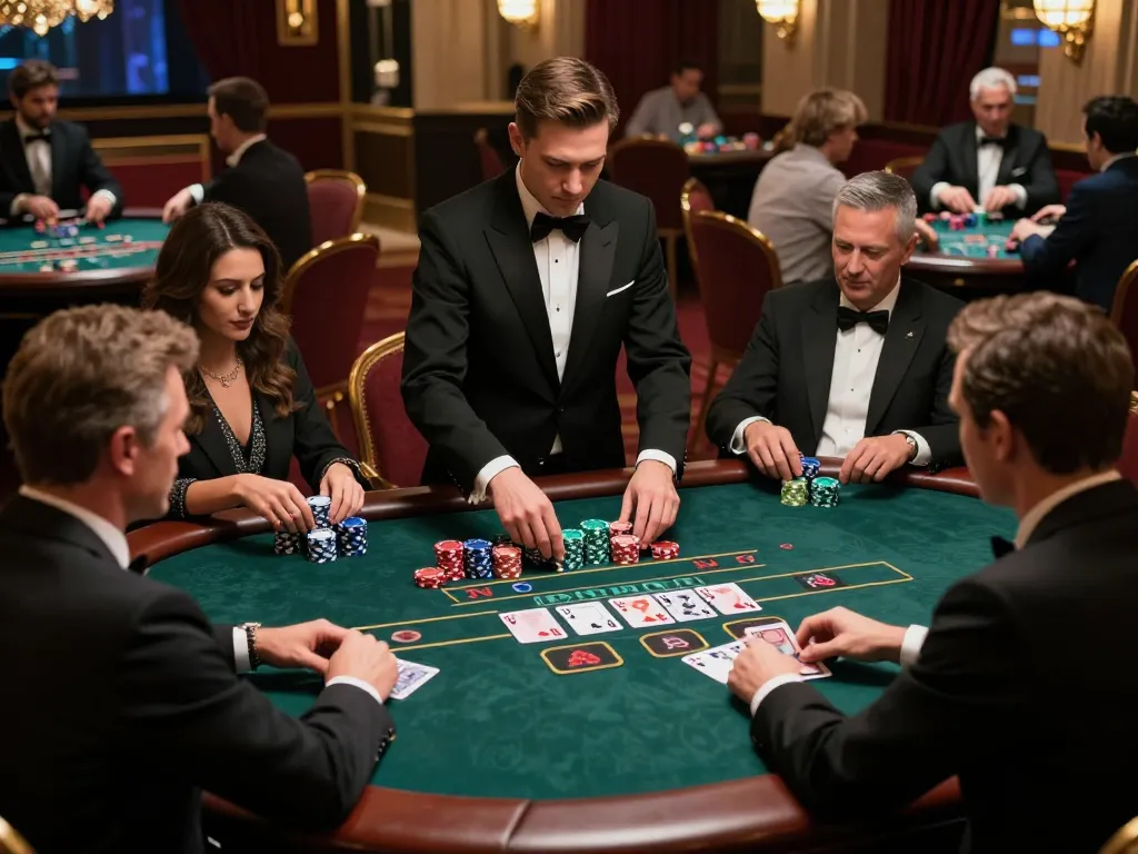 Experience the excitement of blackjack gameplay with sunwinapk in a luxury casino setting.