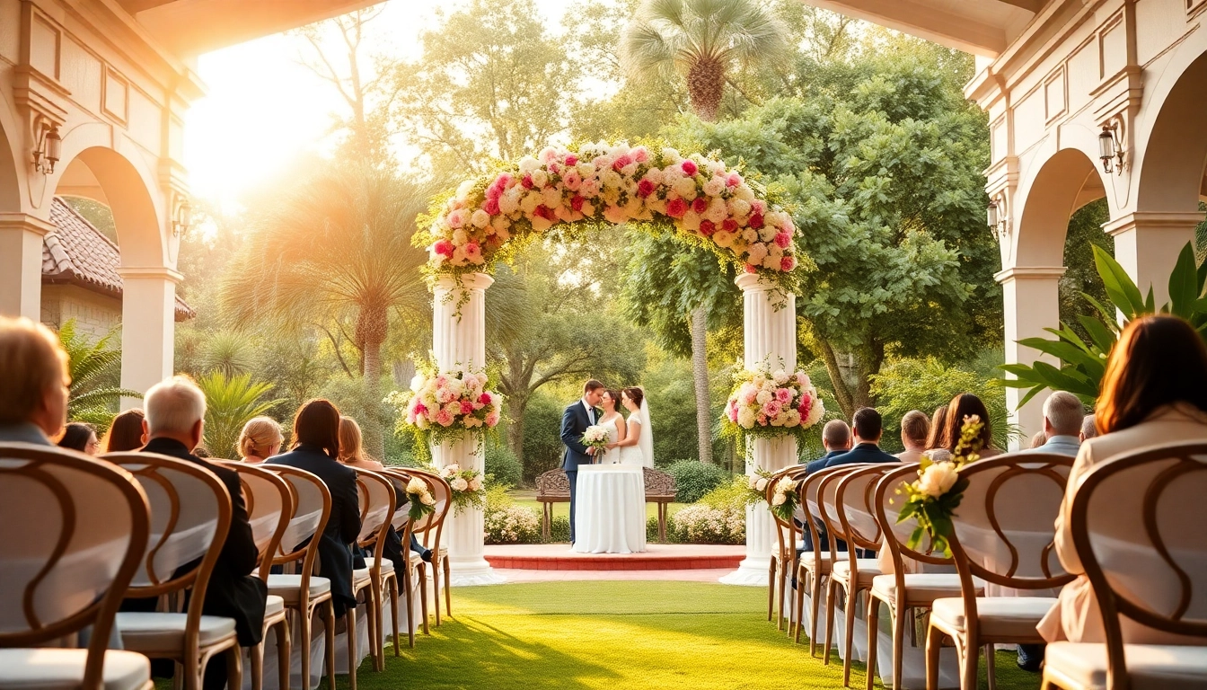 Experience the charm of a Wedding Event Space Jacksonville with elegantly set ceremony details.