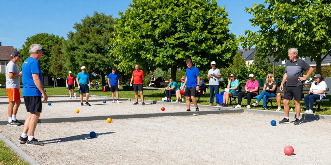 FOPI KOTA PALOPO dalam kegiatan olahraga petanque di fopikotapalopo.org, dengan pemain dan penonton bersemangat.