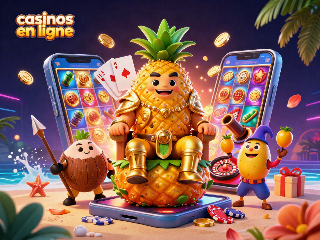 Jouer aux casinos en ligne avec des personnages colorés et des éléments de jeux captivants.