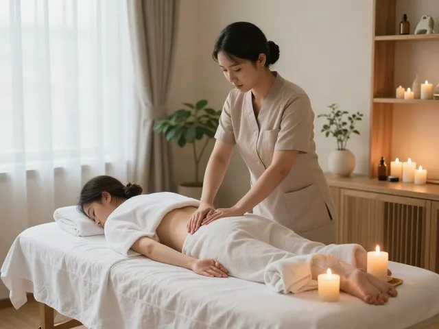 중랑구출장마사지 experience with a relaxing spa atmosphere and massage therapy session.
