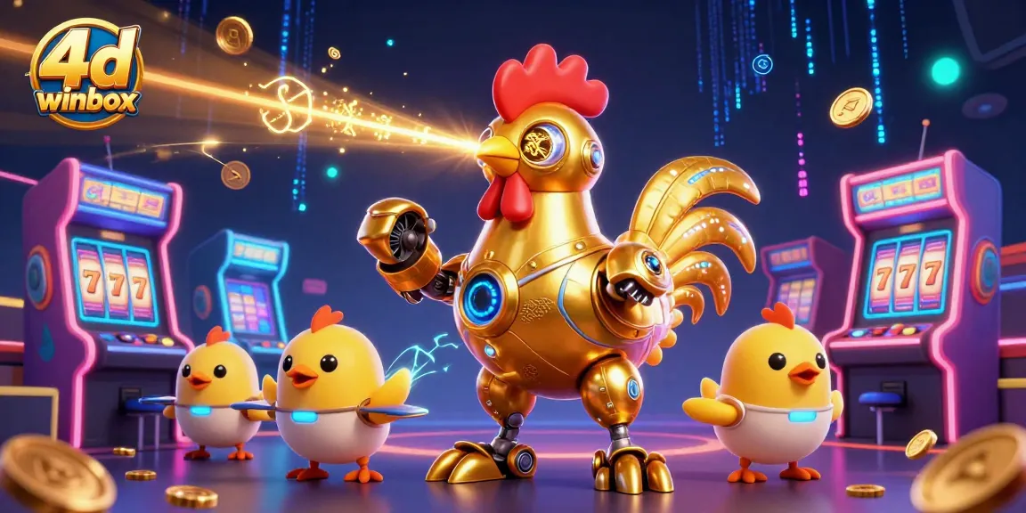 Engage with 4d winbox's immersive gaming atmosphere featuring vibrant characters and slot elements.