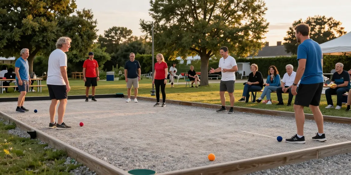 Petanque di fopikotapalu.org, pemain beragam bermain dalam suasana hangat dan ceria.