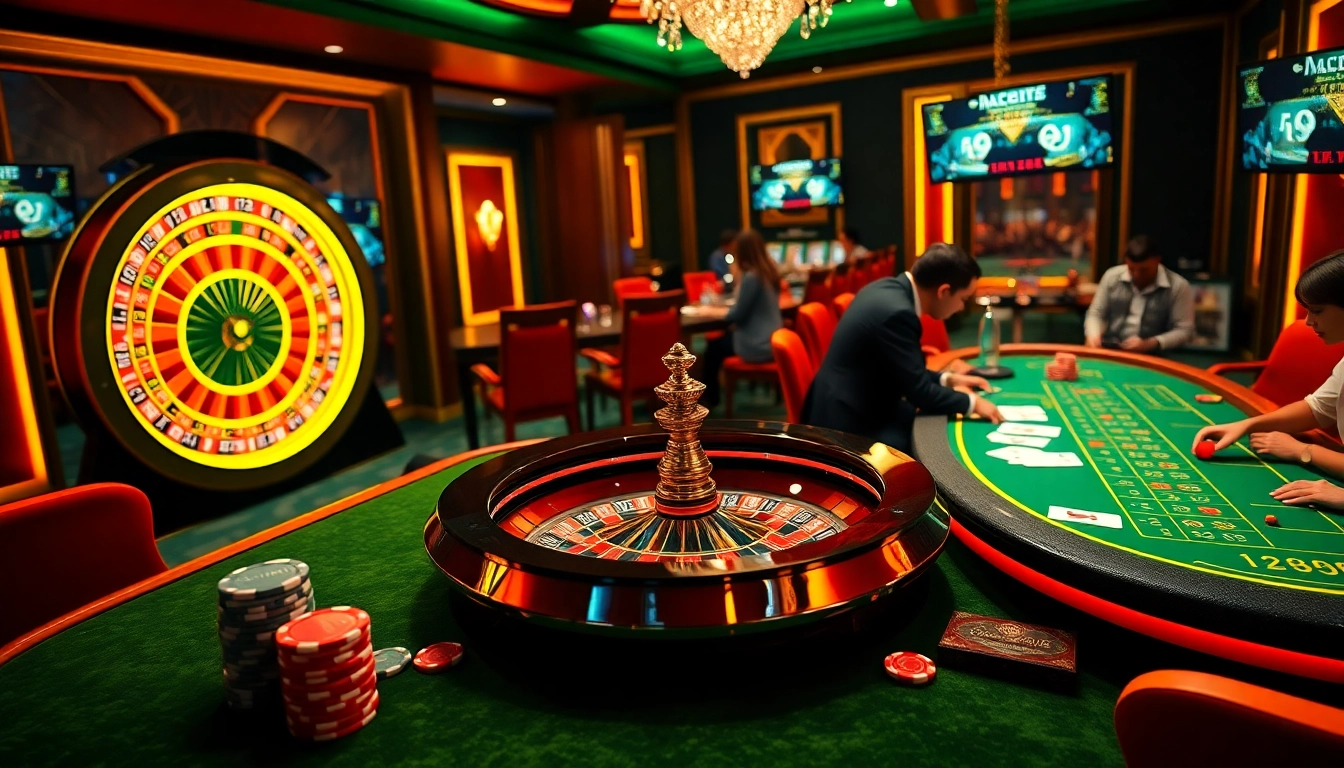 Vivez l'excitation du casino en ligne 2026 avec des tables de jeux dynamiques et des roues de roulette.