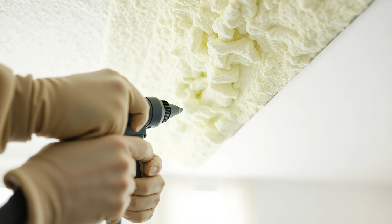 Efficient spray foam removal for mortgage process, showcasing expert technique in a clean environment.