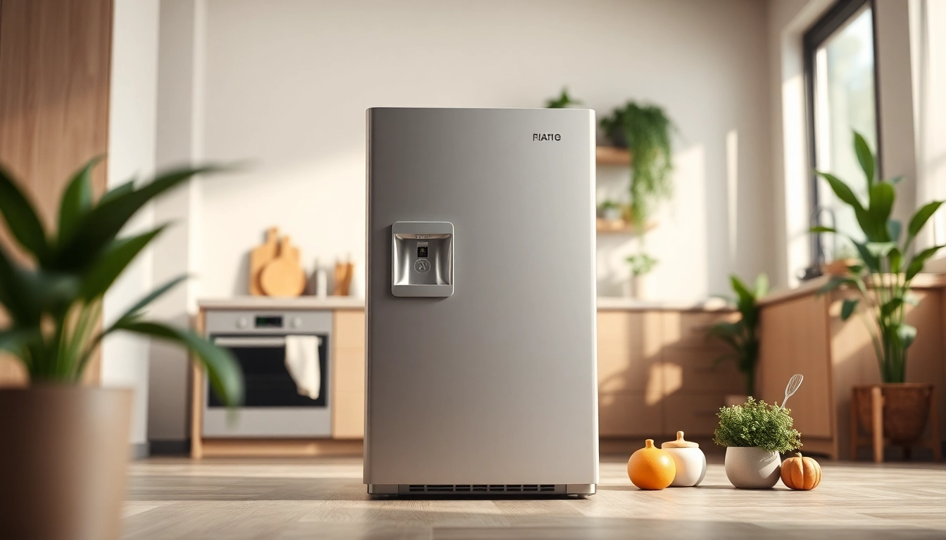 Affordable mini fridge and freezer showcased elegantly in a modern kitchen setting.
