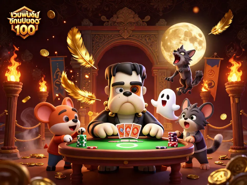 เว็บพนันออนไลน์ เว็บตรง 100 จัดกิจกรรมโดยการเล่นไพ่ที่โต๊ะคาสิโนที่น่ากลัว