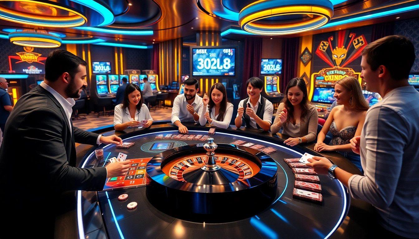 Joueurs profitant d'un gameplay fluide dans un casino en ligne 2026 avec une technologie de paris avancée.