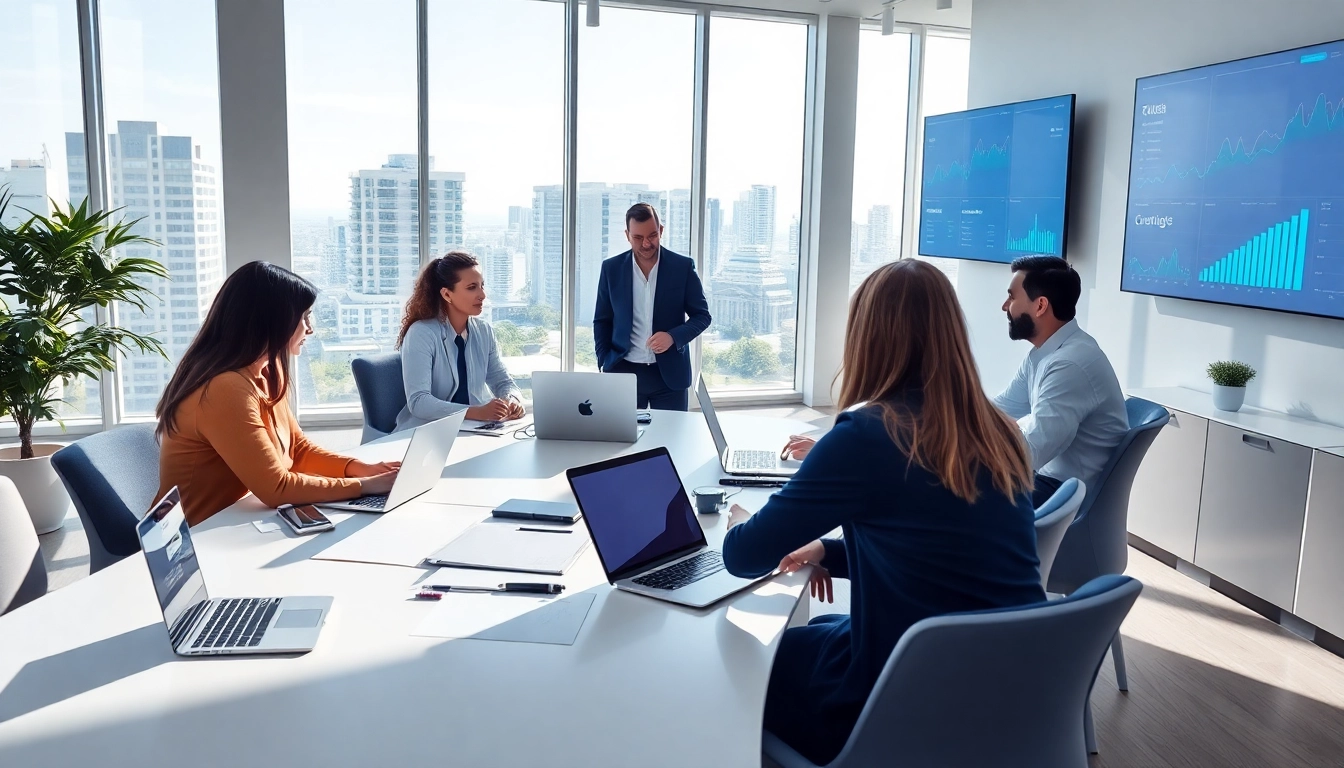 Engaging team meeting on managed it services lakeland in a modern office environment.