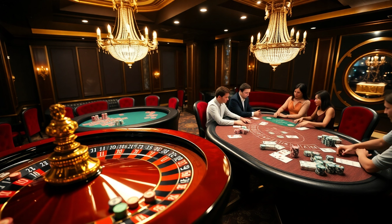 Vivez le luxe de casino en ligne 2026 avec des roues de roulette vibrantes et des joueurs excités.