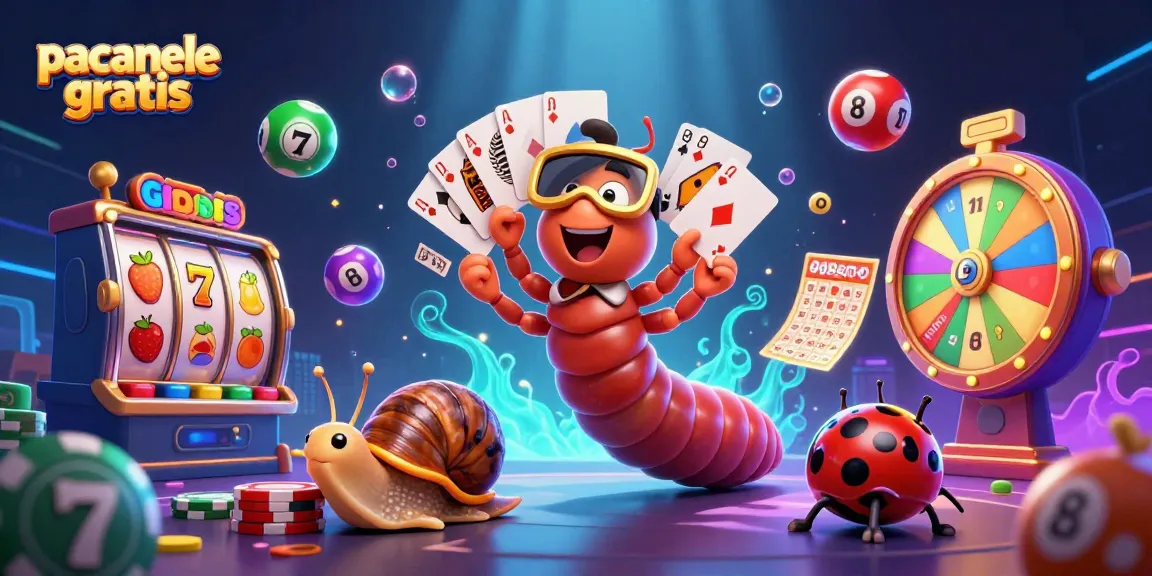 Joacă păcănele gratis cu dealerii cartoon și simboluri vibrante într-o ilustrație 3D captivantă.