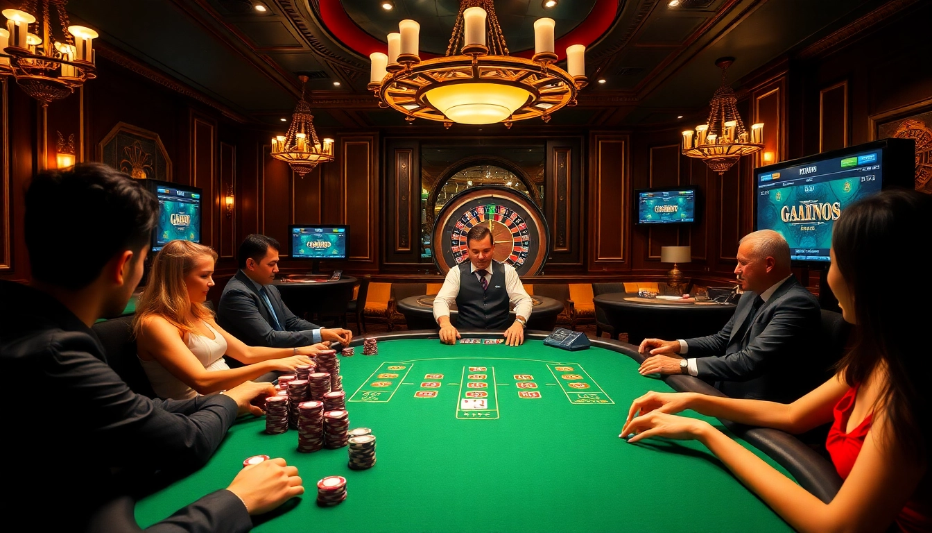 Ressentez l'excitation du casino en ligne 2026 à une table de poker luxueuse.
