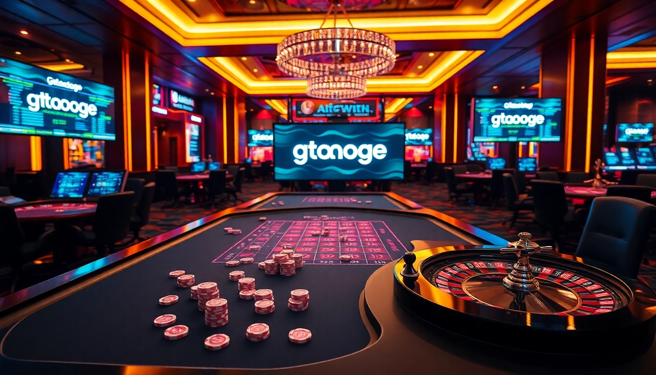 Experience gtatogel alternatif with a vibrant casino scene featuring modern gaming elements and engaging atmosphere.