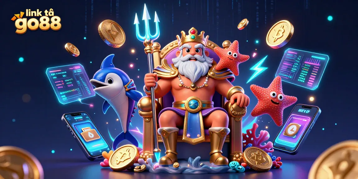 Join the excitement at link tải go88 with a vibrant 3D casino scene featuring animated characters and crypto elements.