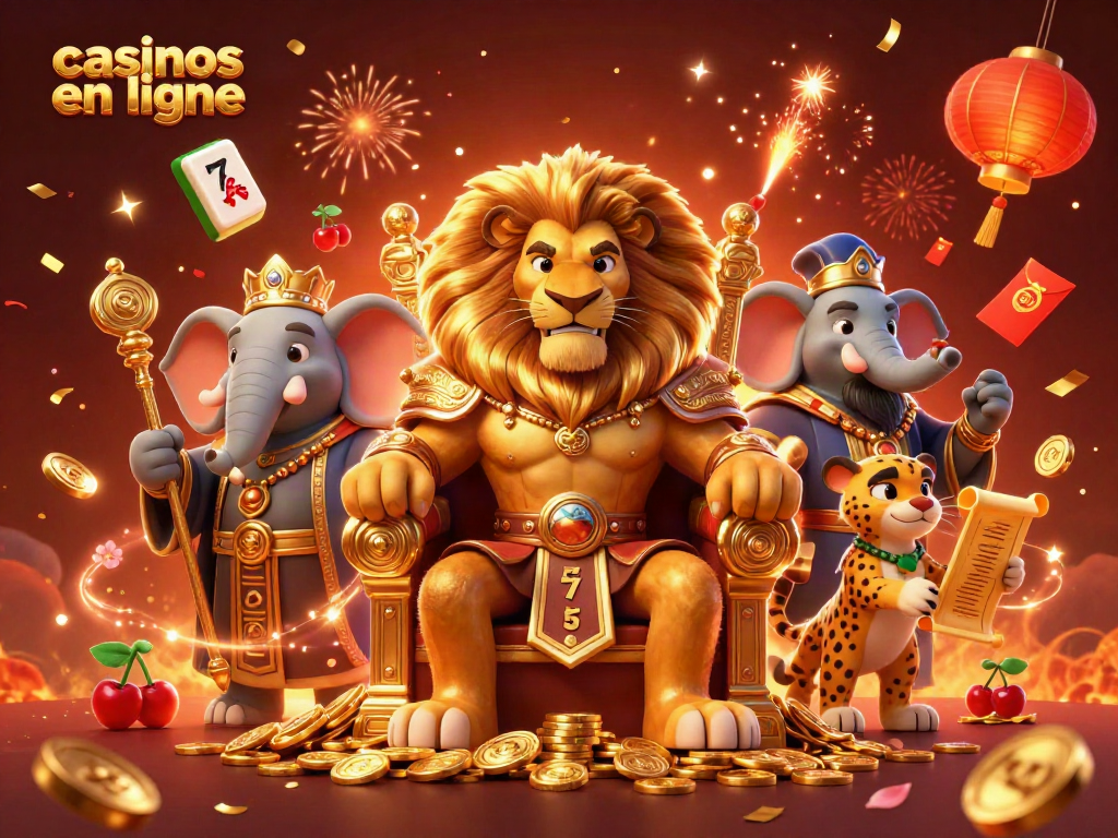 Jouez et gagnez sur les casinos en ligne avec une illustration captivante de personnages animés.
