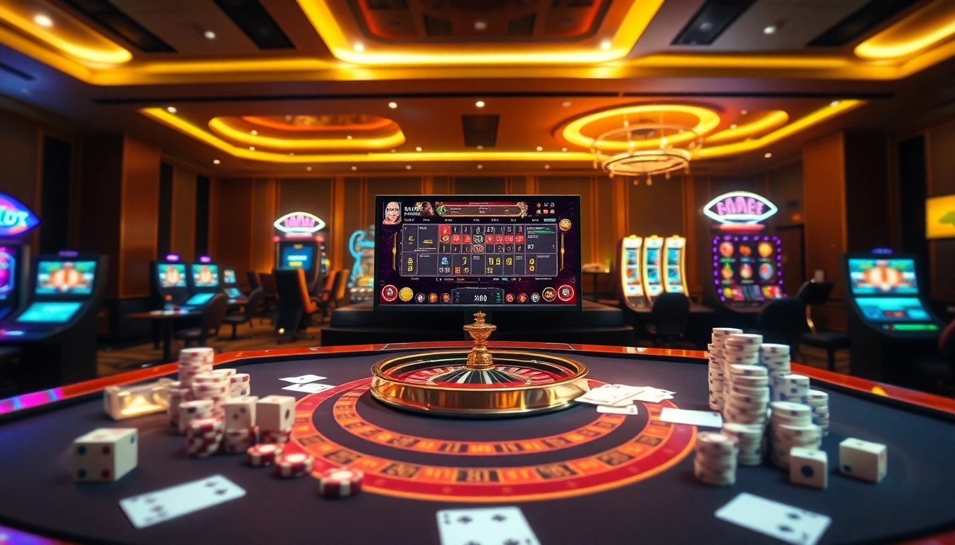 Découvrez l'excitation du casino en ligne 2026 avec des jeux vibrants, des cartes et des jetons dans une atmosphère numérique.