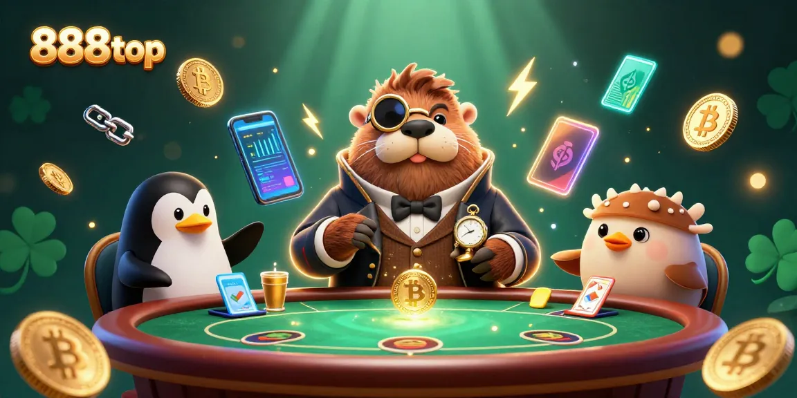 Engage in thrilling poker gameplay at 888top with lively characters and vivid 3D elements.