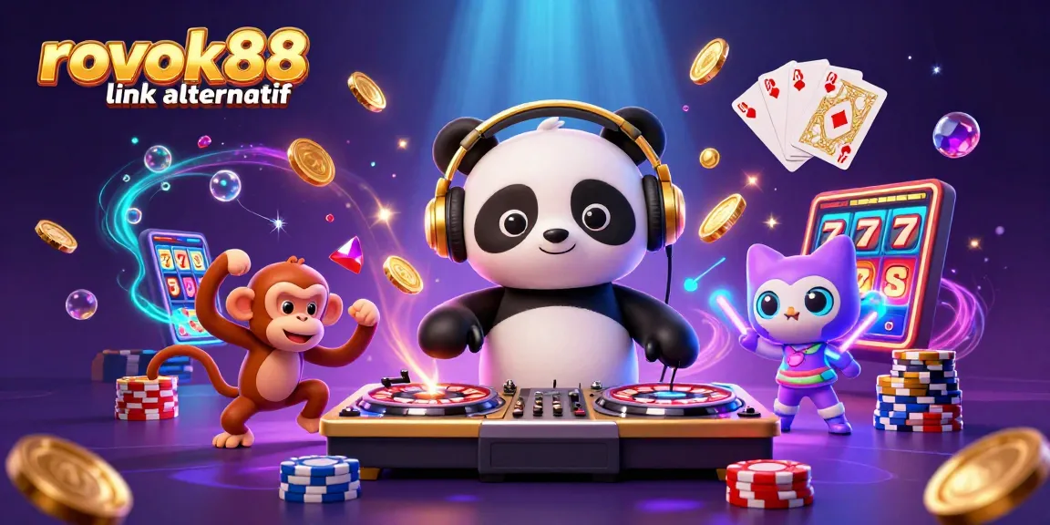 Watch the DJ panda spin while breaking down RTP updates with rokok88 link alternatif for dynamic gambling fun.