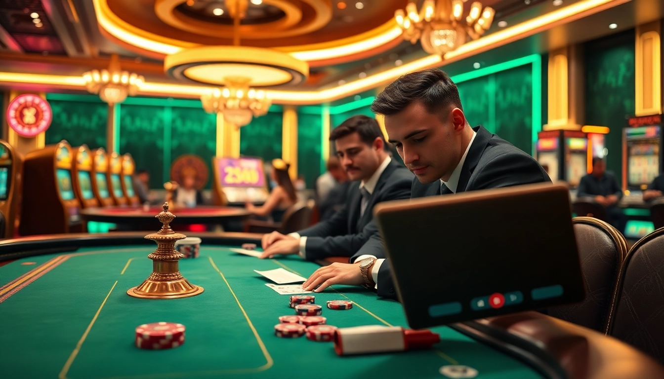 Vivez l'atmosphère vibrante du casino en ligne 2026 alors que les joueurs s'engagent dans des jeux passionnants à enjeux élevés.