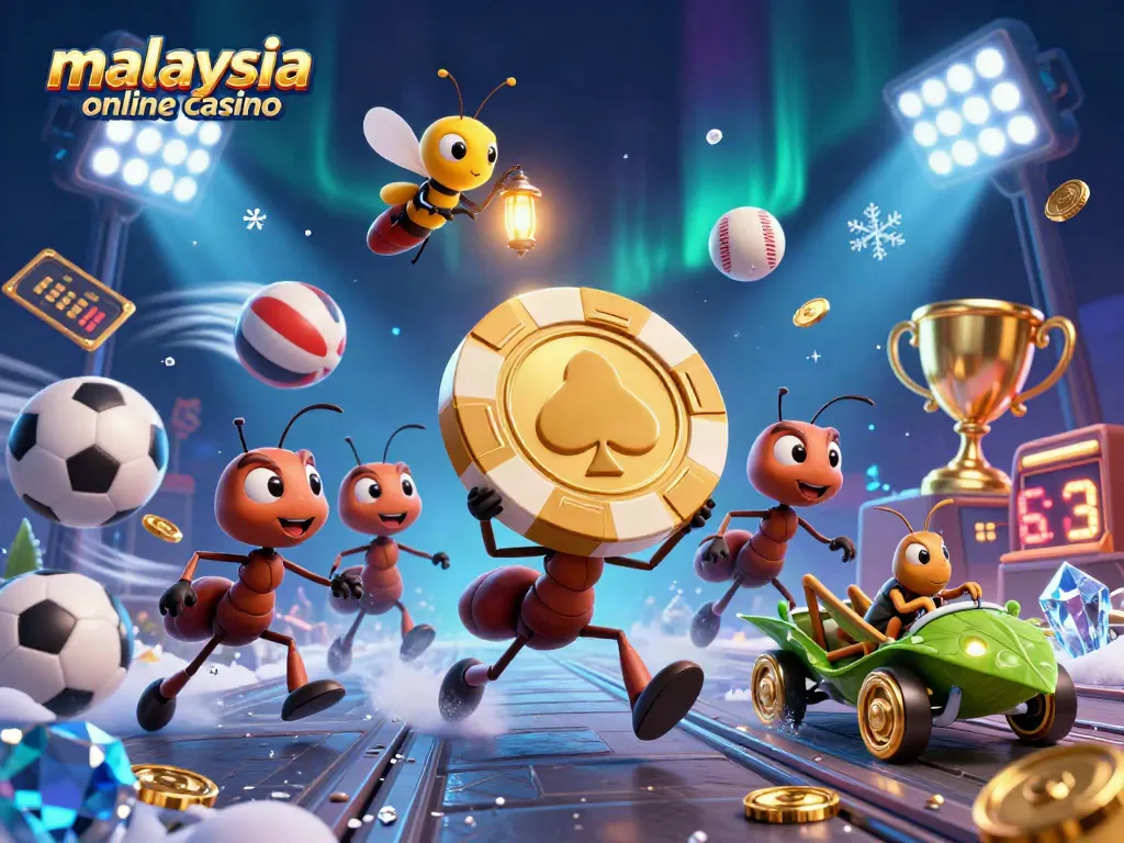 Engage in thrilling action at a malaysia online casino with animated ants on a heist.