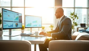 Optimize your strategies with effective smm services illustrated through a focused marketing strategist.