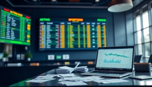 Experience the best sportsbooks in Mexico with a professional setup displaying live sports odds.