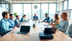 Engaged professionals in a meeting focusing on Pre and post award compliance strategies for effective grant administration.