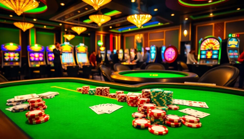 Trải nghiệm cảm giác hồi hộp của ứng dụng CG 79 tại các bàn casino sôi động với poker và blackjack.