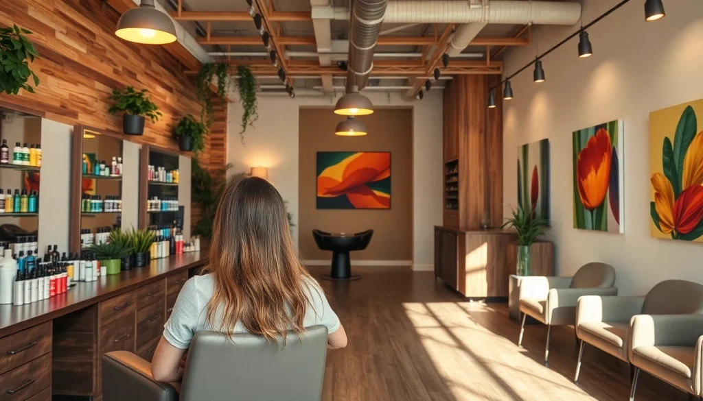 Hair salon San Diego with vibrant highlights and skilled stylists.